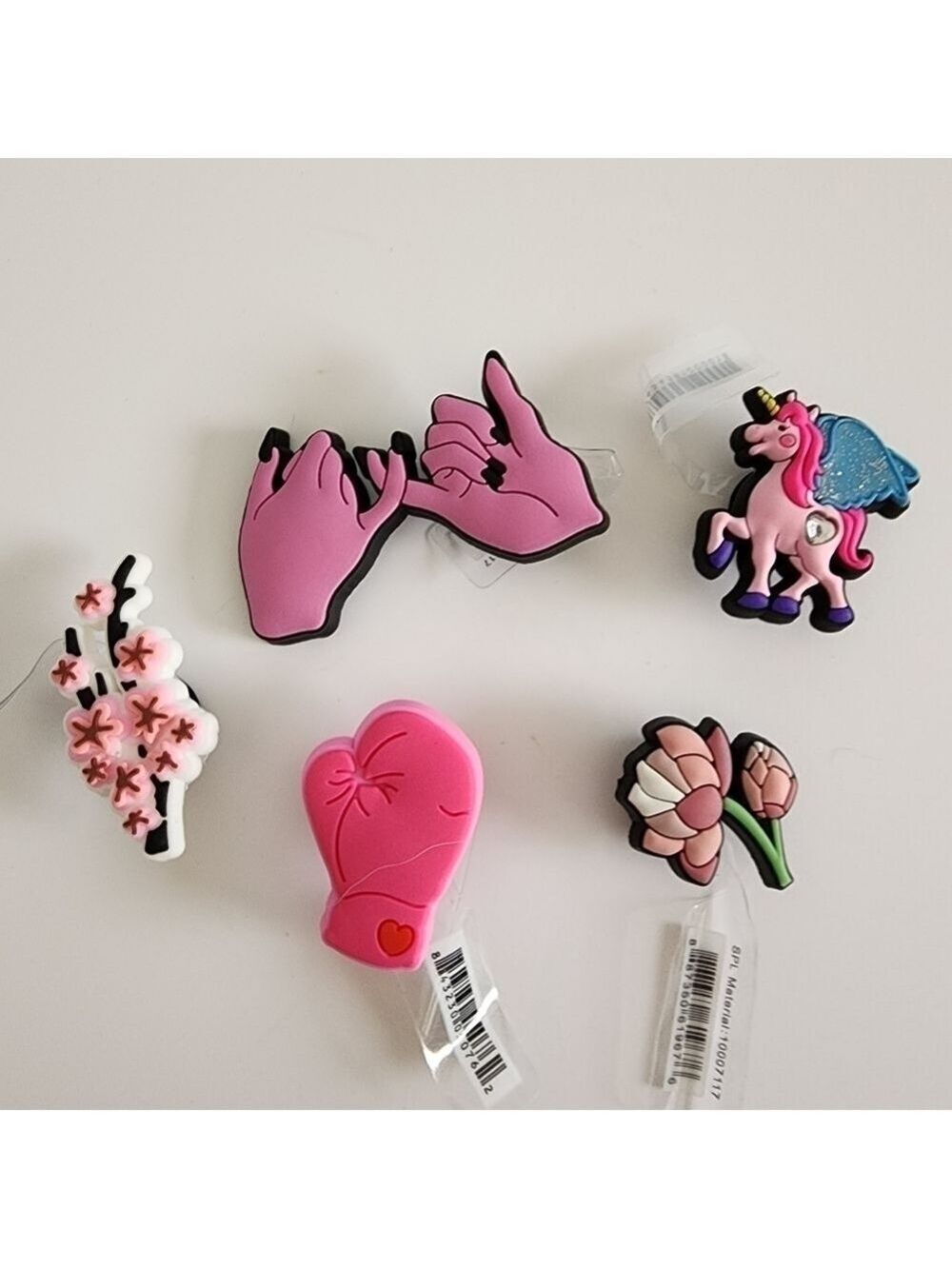 NEW Bundle 5 Pink Shoe Charms Jibbitz for Crocs